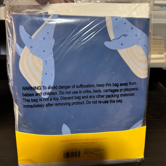 Sun Squad Swim Tube- Whale Print - Picture 2 of 2